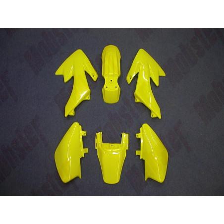 Kit completo PLASTICHE PIT BIKE CRF50. Colore giallo...