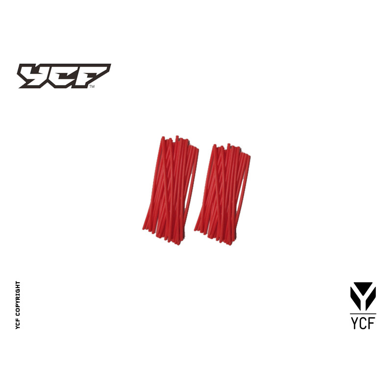 Kit cover raggi ruota. Colore ROSSO