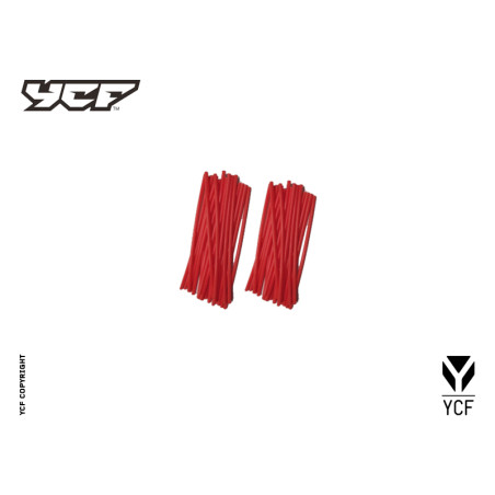 Kit cover raggi ruota. Colore ROSSO