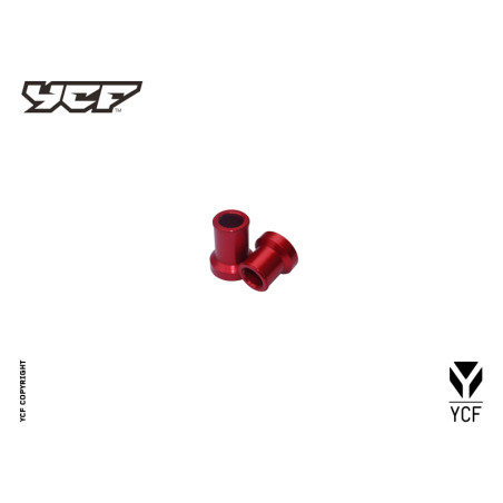 Kit distanziali ruota CNC ANTERIORE - ROSSO(L:F15F22F25×33 R:F15F22F25×23)