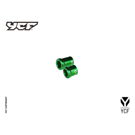 Kit distanziali ruota CNC ANTERIORE - VERDE(L:F15F22F25×33 R:F15F22F25×23)