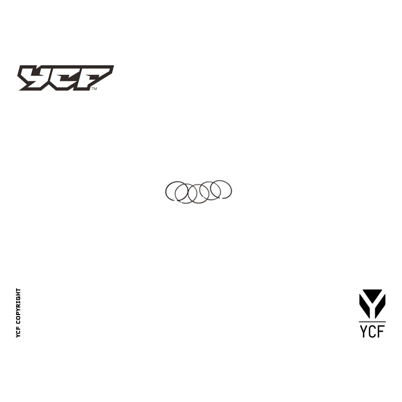 Kit fasce elastiche per Pistone diam 60MM yx