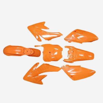 KIT PLASTICHE COMPLETO B2/CRF70 COLORE ORANGE. COMPLETE DI TUTTO, GOMMINI PER MONTAGGIO