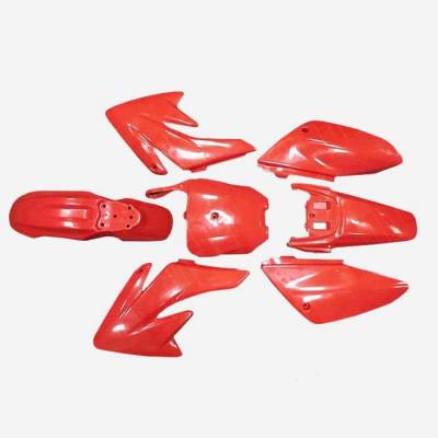KIT PLASTICHE COMPLETO B2/CRF70 COLORE ROSSO. COMPLETE DI TUTTO, GOMMINI PER MONTAGGIO