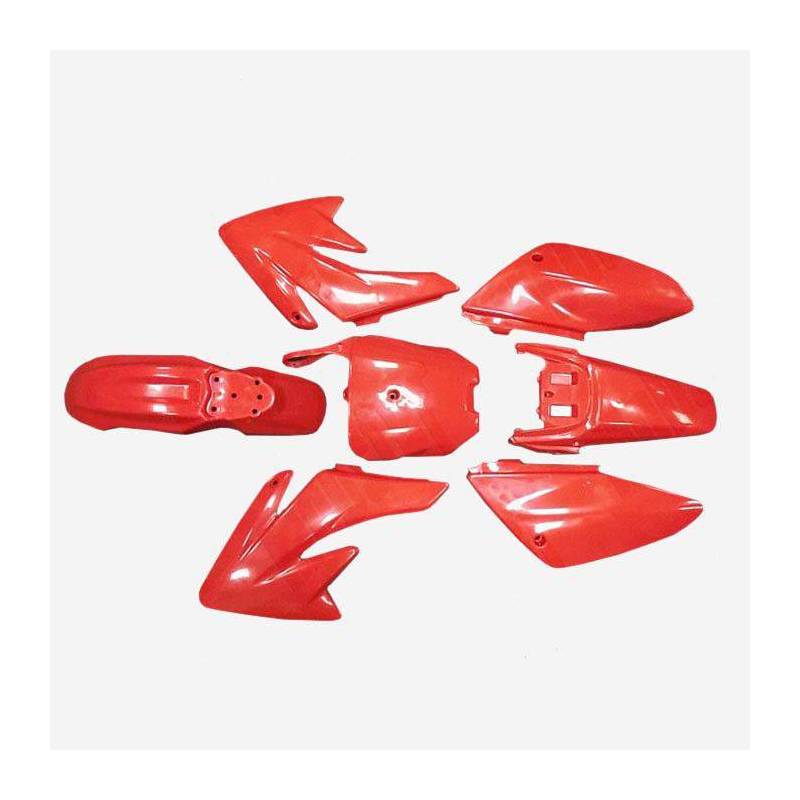 KIT PLASTICHE COMPLETO B2/CRF70 COLORE ROSSO. COMPLETE DI TUTTO, GOMMINI PER MONTAGGIO