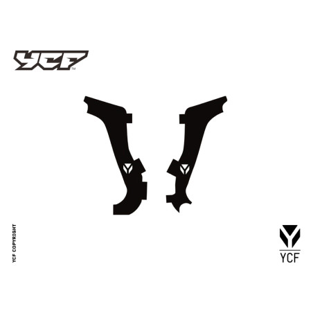 Kit grafiche per telaio Factory - NERO