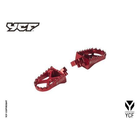 Kit pedane in alluminio - ROSSO