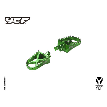 Kit pedane in alluminio - VERDE