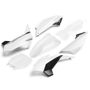 Kit PLASTICHE PIT BIKE complete YCF 2017 BIANCO (con convogliatori tipo lungo per modelli dal 2017)