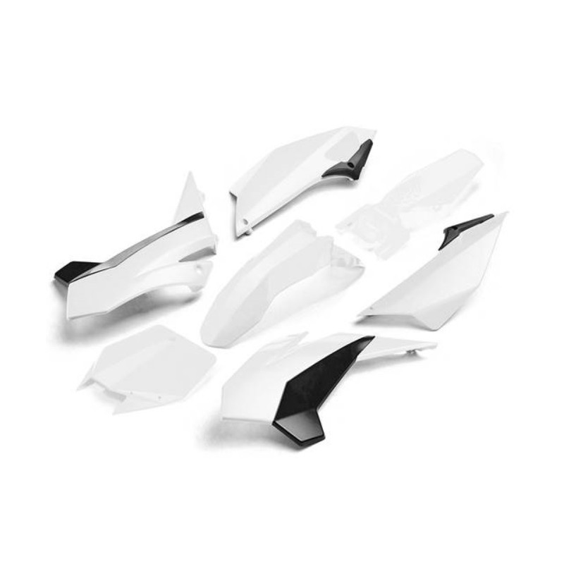 Kit PLASTICHE PIT BIKE complete YCF 2017 BIANCO (con convogliatori tipo lungo per modelli dal 2017)
