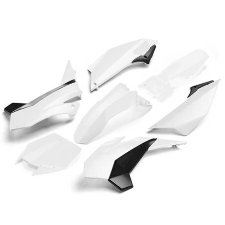 Kit PLASTICHE PIT BIKE complete YCF 2017 BIANCO (con convogliatori tipo lungo per modelli dal 2017)