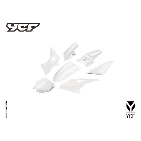 Kit plastiche YCF 50 2022 Bianco