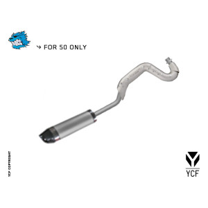 Impianto di scarico completo YCF50 2015 Grigio | impianto di scaric...