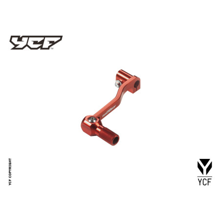 Leva cambio in alluminio con riporto per assi corti ARANCIONE