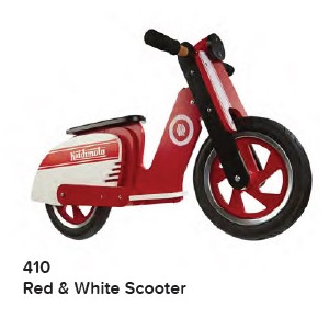 KIDDIMOTO SCOOTER - RED / WHITE