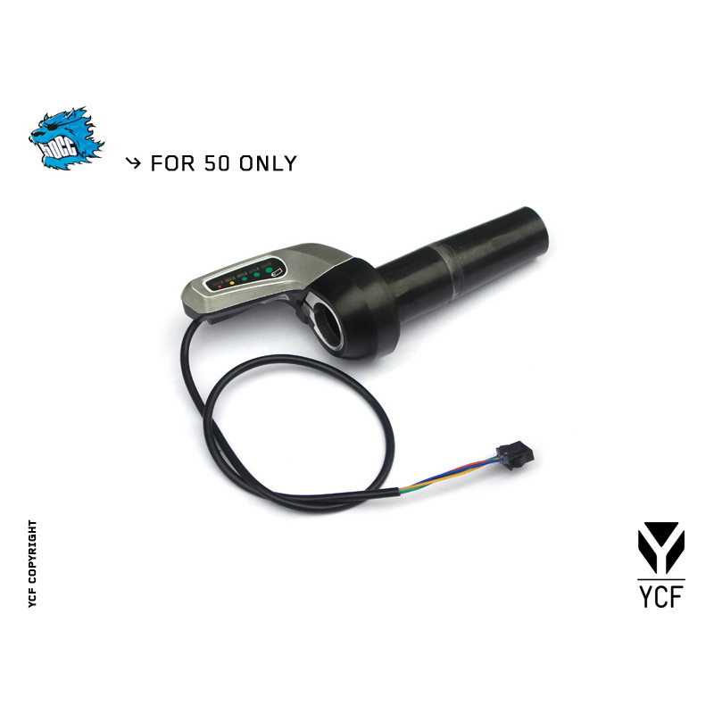 Kit acceleratore L-470mm YCF50E (elettrica) | comandi manubrio e le...