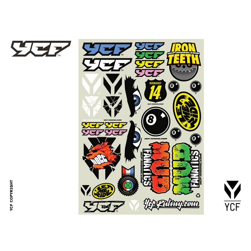 Kit ADESIVI PIT BIKE | Adesivi moto YCF