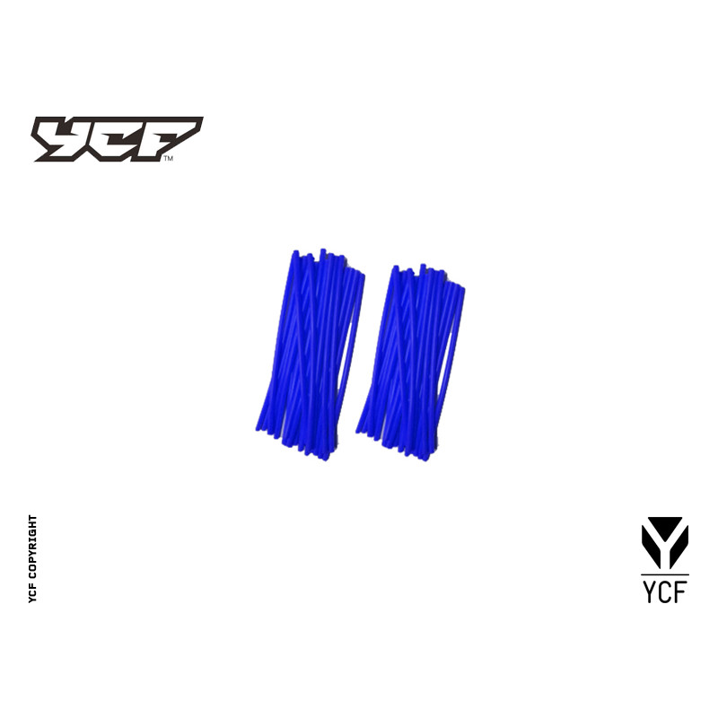 Kit cover raggi ruota. Colore BLU | ruote e cerchi per minibike e p...