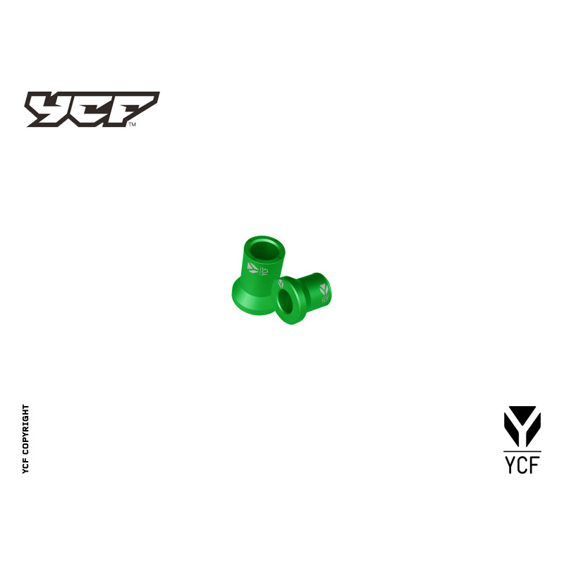 Kit distanziale ruota CNC posteriore – VERDE (L:F15F22F30×38 R:F15F...