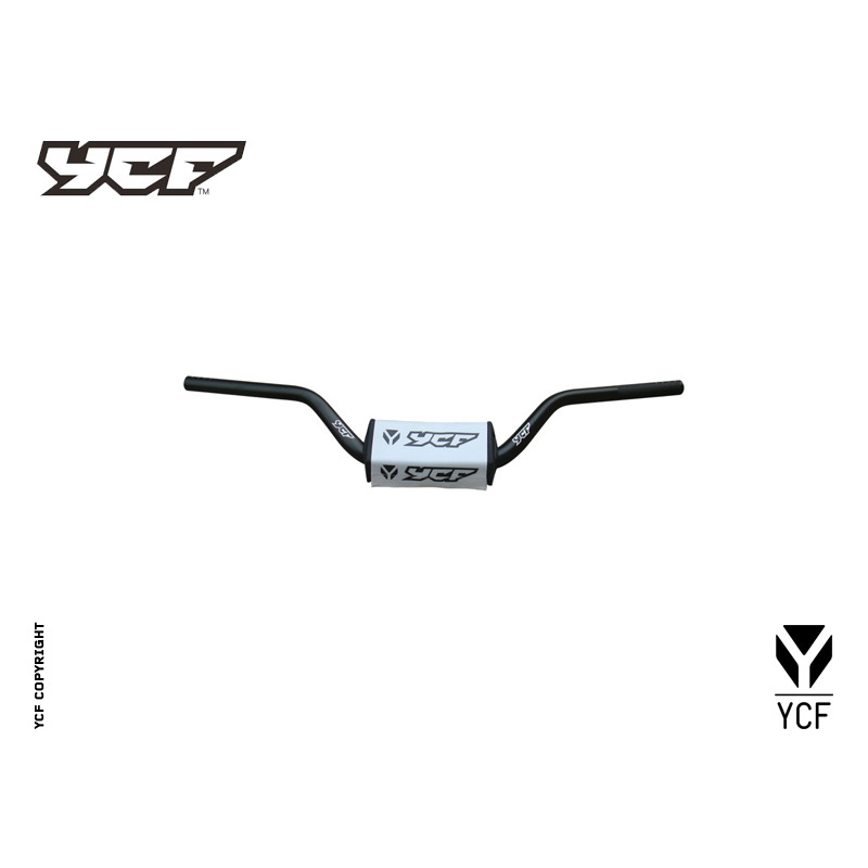 Manubrio in alluminio senza traversino (spugna inclusa) NERO