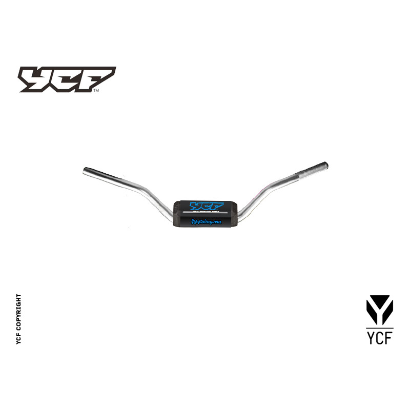 Manubrio in alluminio senza traversino (spugna inclusa) SILVER