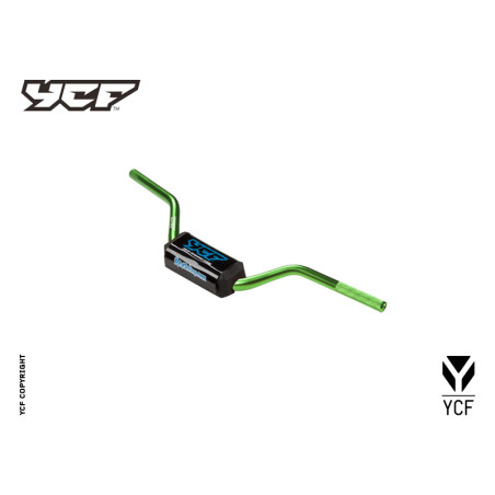 Manubrio in alluminio senza traversino (spugna inclusa) VERDE