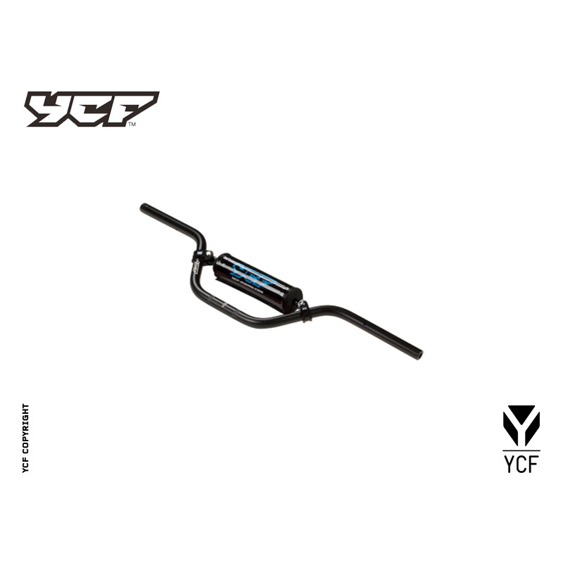 Manubrio taglia media alluminio (spugna inclusa) - NERO L-740mm