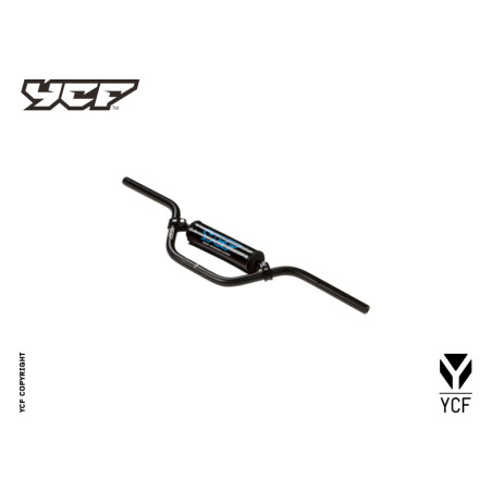 Manubrio taglia media alluminio (spugna inclusa) - NERO L-740mm