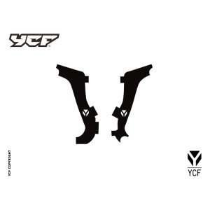 Kit grafiche per telaio Factory - NERO | Kit accessori moto