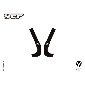 Kit grafiche per telaio PILOT - NERO | Kit accessori moto