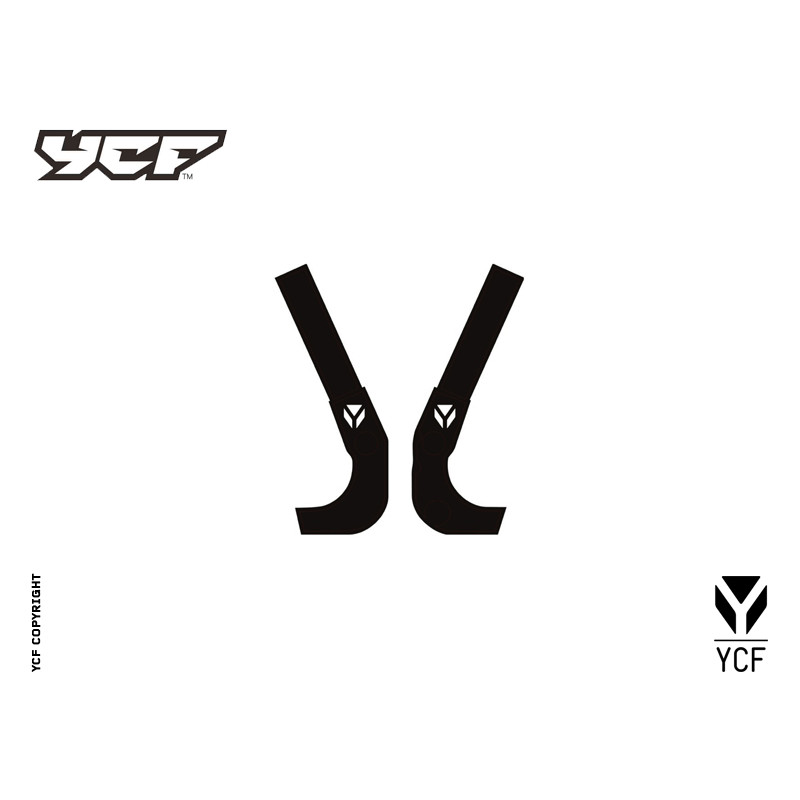 Kit grafiche per telaio PILOT - NERO | Kit accessori moto