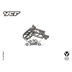 Kit pedane INOX | ricambio telaio per pitbike YCF