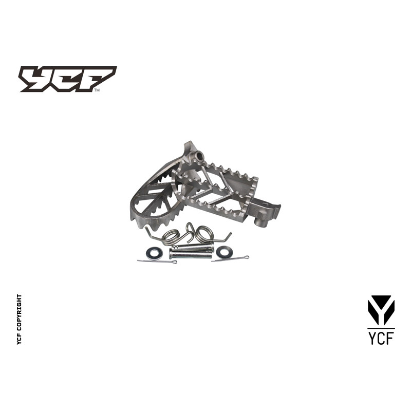 Kit pedane INOX | ricambio telaio per pitbike YCF
