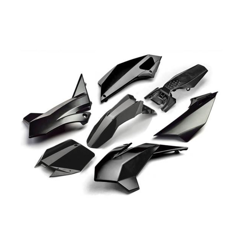 Kit PLASTICHE PIT BIKE complete YCF 2017 NERO (con convogliatori ti...