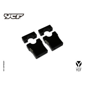 Supporti manubrio regolabili per manubrio diam. 22,2 interasse 25mm