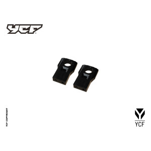 Supporti manubrio regolabili per manubrio senza traversino Diam. 28,6 interasse 25mm - Altezza 75mm