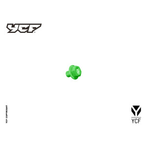 Tappo olio magnetico alluminio CNC - VERDE