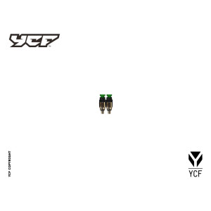 Coppia tappi spurgo aria forcella anodizzati VERDE