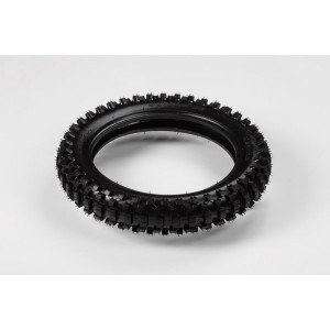 cerchio anteriore 12" in alluminio, mozzo CNC colore nero, compreso di disco freno