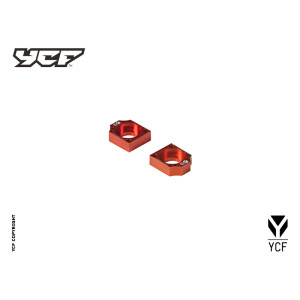 Coppia tendicatena in CNC anodizzato  - ARANCIONE