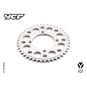 Corona in alluminio CNC 41 denti 420 anodizzata SILVER