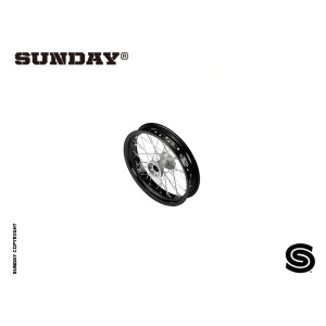 FLAT track Ruota anteriore completa in alluminio 2.50x'14 (senza disco)