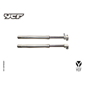 Coppia FORCELLE PIT BIKE 735mm ZL (regolabili) SILVER