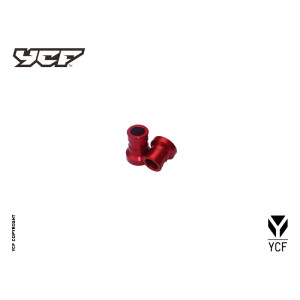 Kit distanziale ruota CNC posteriore – ROSSO (L:F15F22F30×38 R:F15F22F30×29)