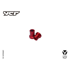 Kit distanziali ruota CNC ANTERIORE - ROSSO(L:F15F22F25×33 R:F15F22F25×23)