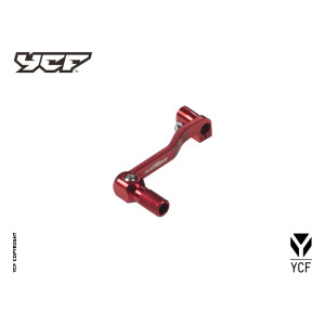 Leva cambio in alluminio con riporto per assi corti ROSSO